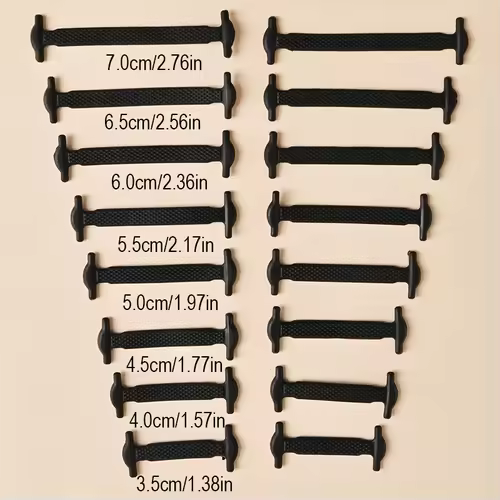 16pcs/lot Silicone Shoelaces No Tie Shoelaces 12 colors Elastic Lace Shoelace Creative Lazy Silicone Laces Rubber Lace - Image 4