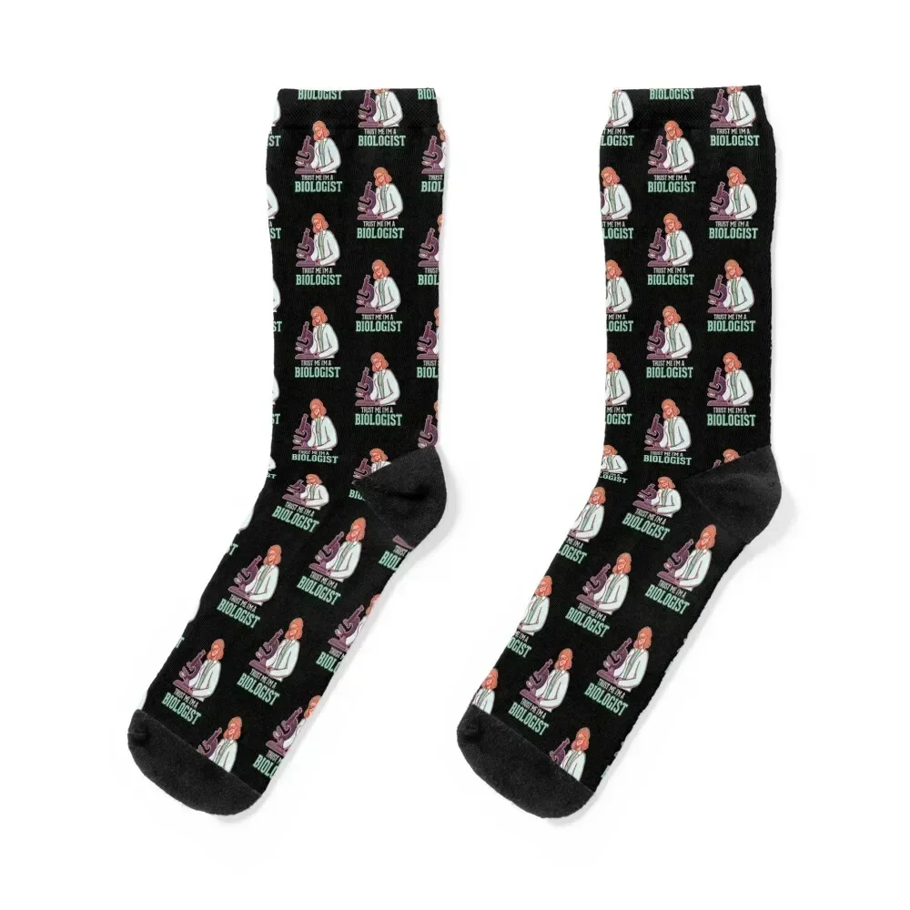 Trust Me I'm A Biologist Biology Teacher Student Socks fashionable Men's Christmas hip hop Man Socks Women's