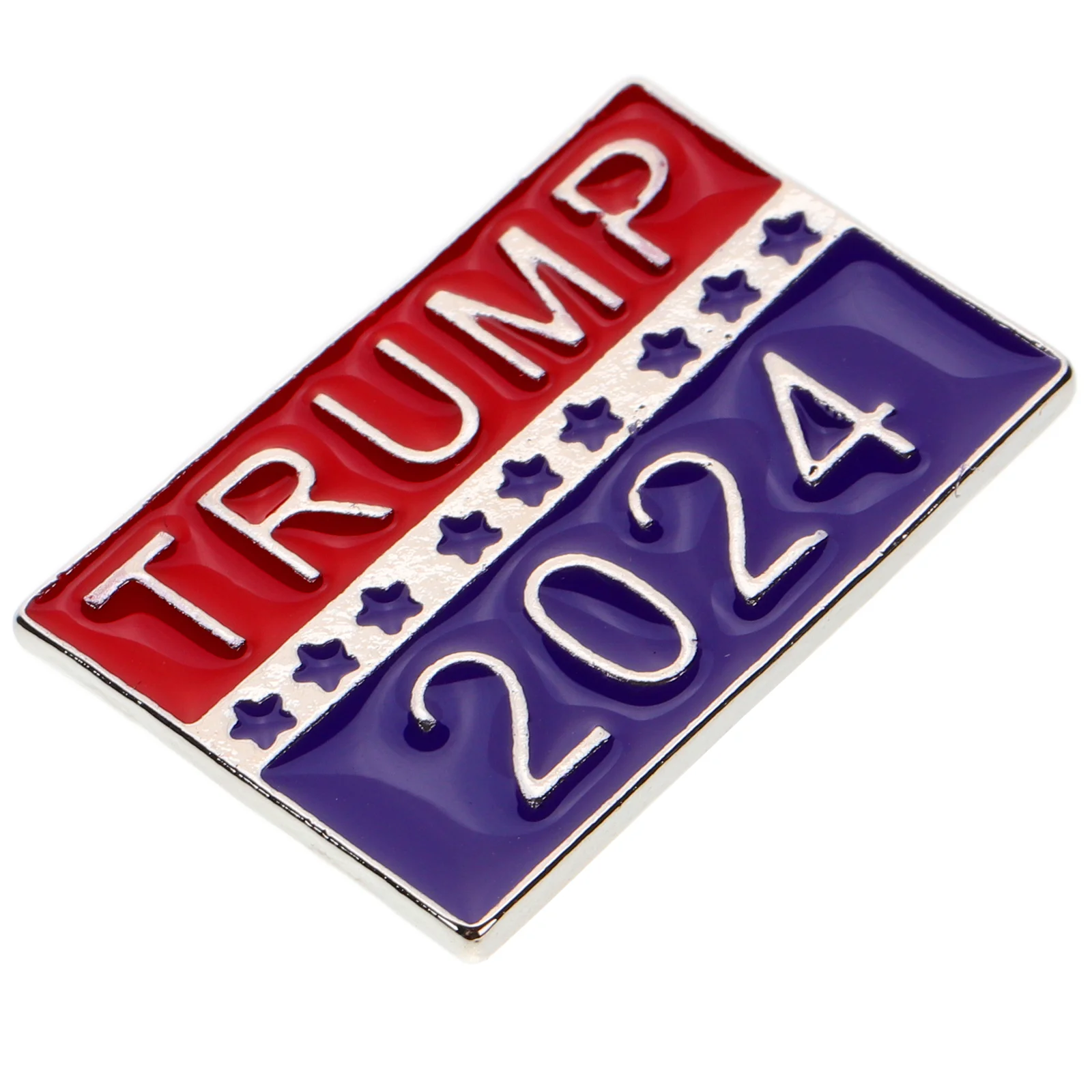 Trump Brooch 2024 Button Pin European and American Flag Element Presidents Alloy Ornament Lapel