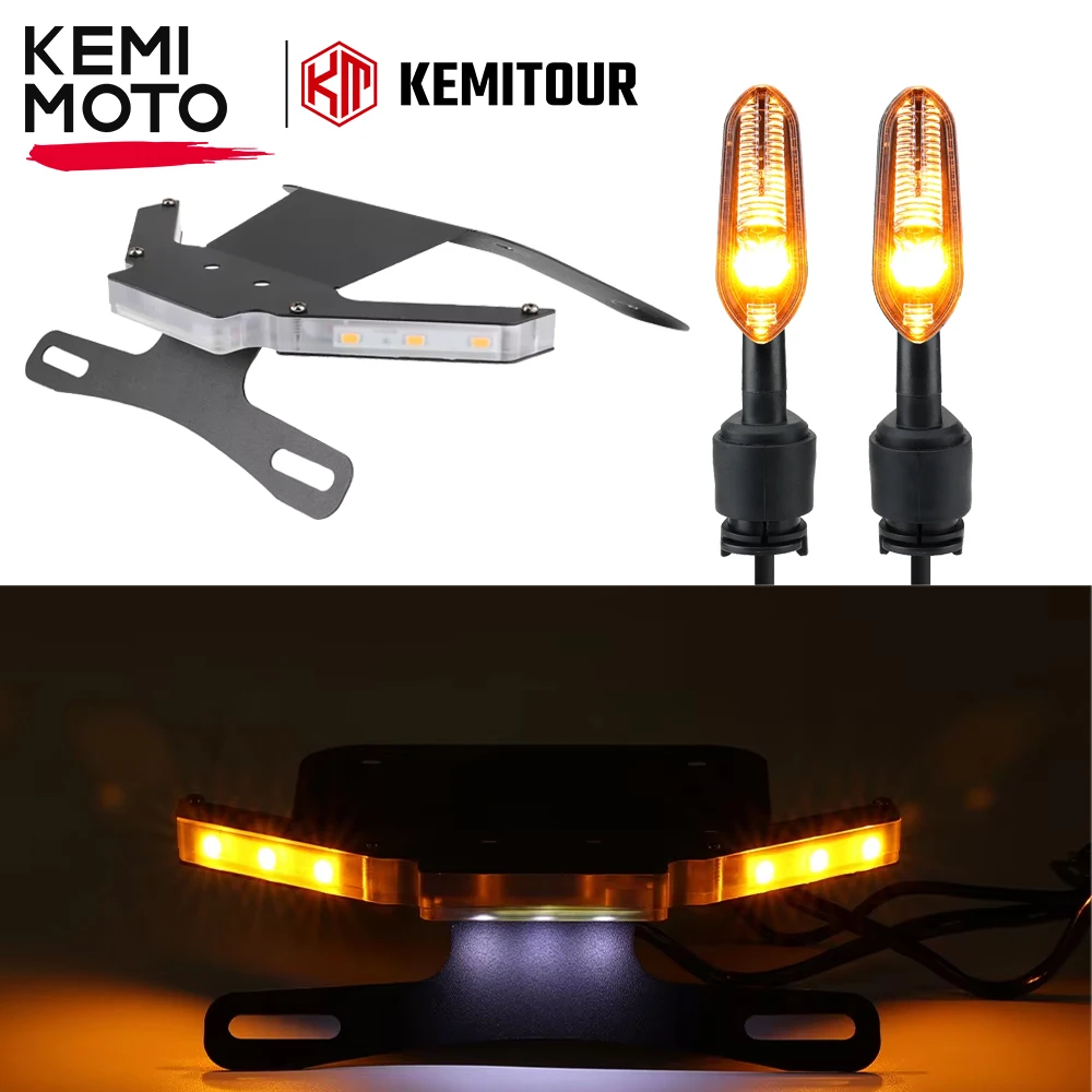 

LED License Plate Holder For YAMAHA YZF R25 R3 MT25 MT03 2014-2022 Motorcycle Tail Tidy Fender Eliminators Turn Signal