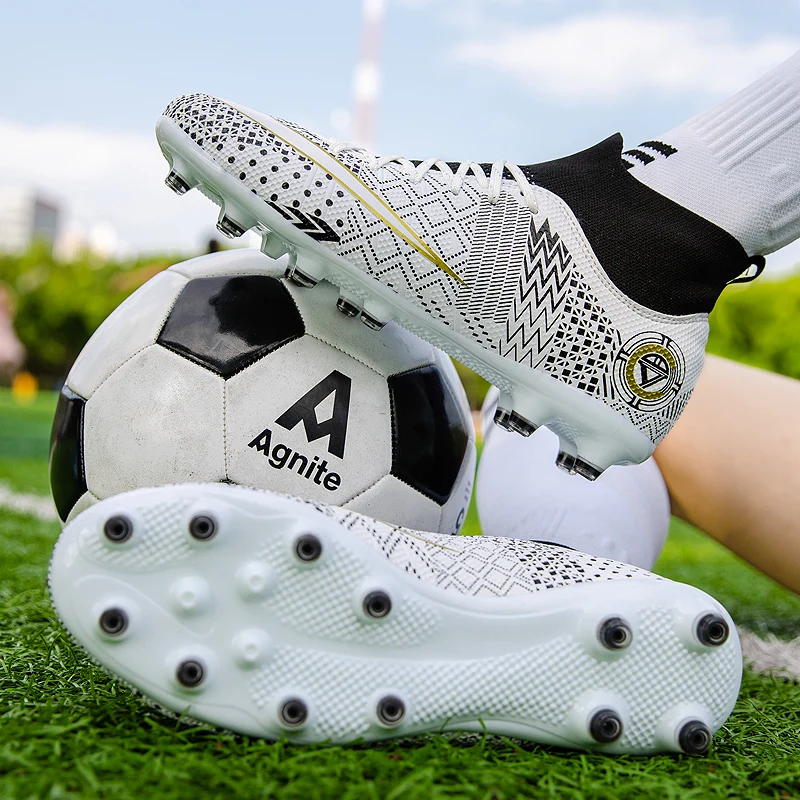 

Quality Futsal Non-slip American Soccer Shoes Messi Football Boots Chuteira Campo Cleats Training Sneakers Women Footwear TF/AG