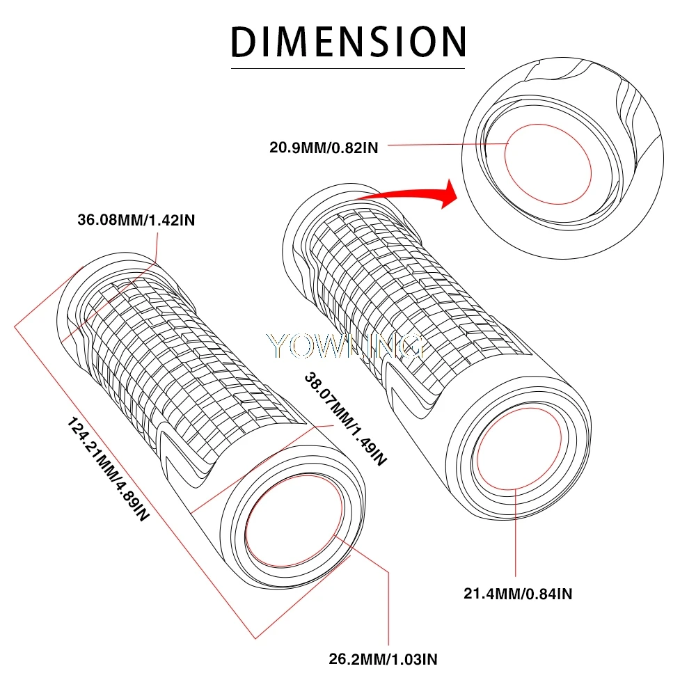 Poignées de Guidon de Moto, Bouchons pour HONDA XL125V, XL125, XL1000 V, Varadero XL1000, XADV 7/8, 750 Pouces, 22mm