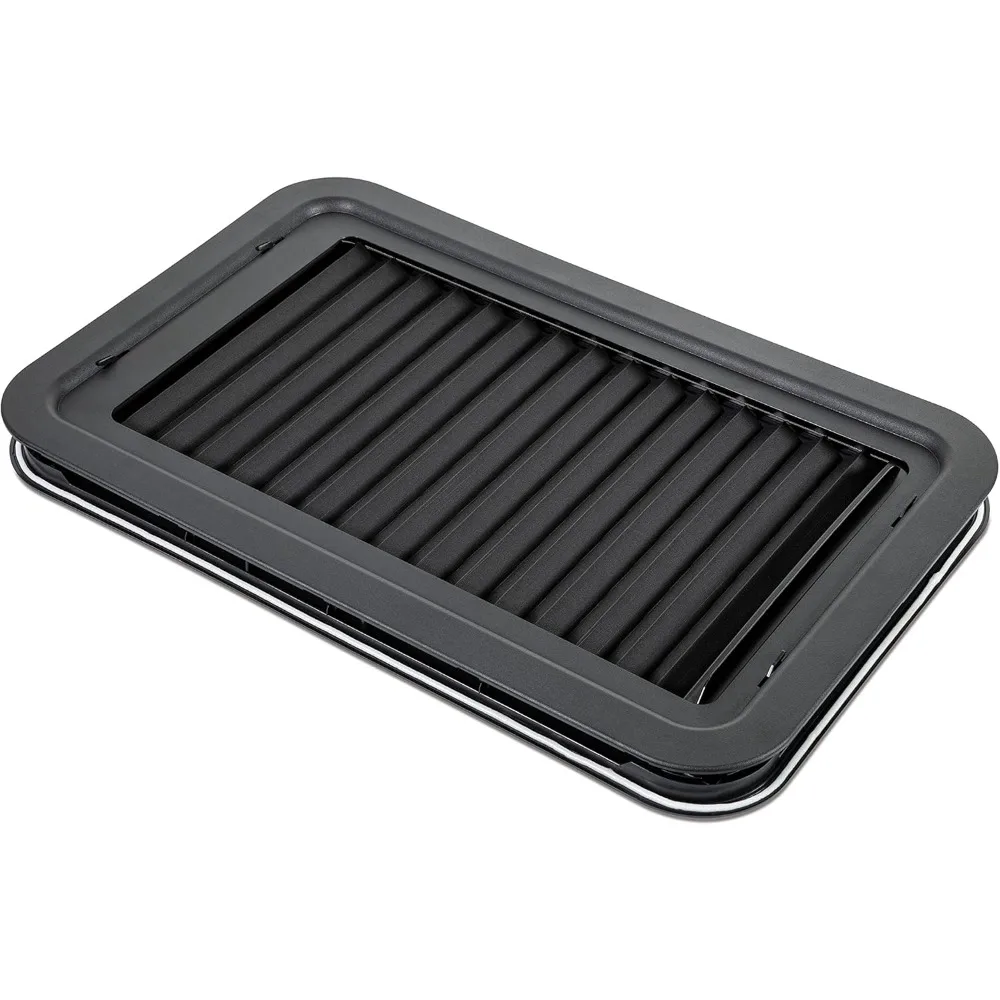 

806621 Thin Shade Complete Window Kit for RV Entry Doors, Black