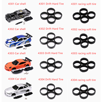 JIABAILE 4301 4302 4303 4304 1:43 RC Car Spare Parts Car Shell / Drifting tires / Racing tires