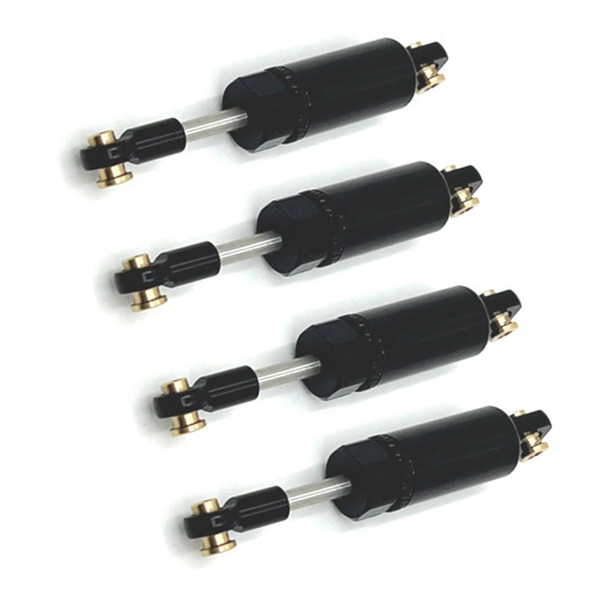 4PCS Ammortizzatore Idraulico per MN 1/12 D90 MN82 LC79 MN78 per WPL 1/16 C14 C24 C34 C44 RC Auto Aggiornamenti Parte Nero