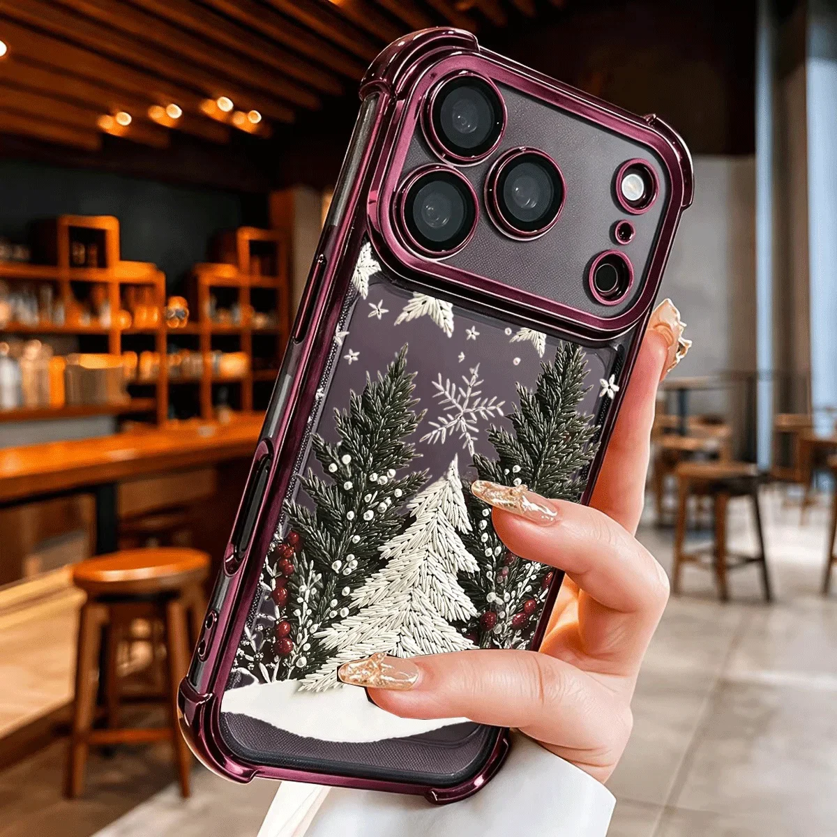 Winter Snow Christmas Tree Case For Motorola Moto Edge 70 60 Pro Fusion G37 G77 G75 G34 G24 G15 G24 G35 Santa Claus Gift Cover