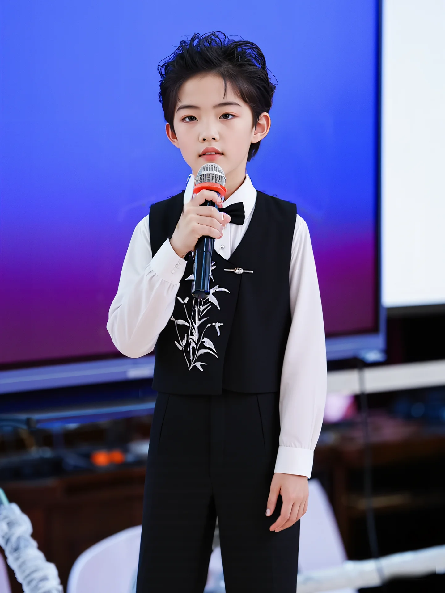 

Patriotic Children's Performance Outfit National Sle Speech Host Ceremony Clothing Boys Primary School Red Song Costume
