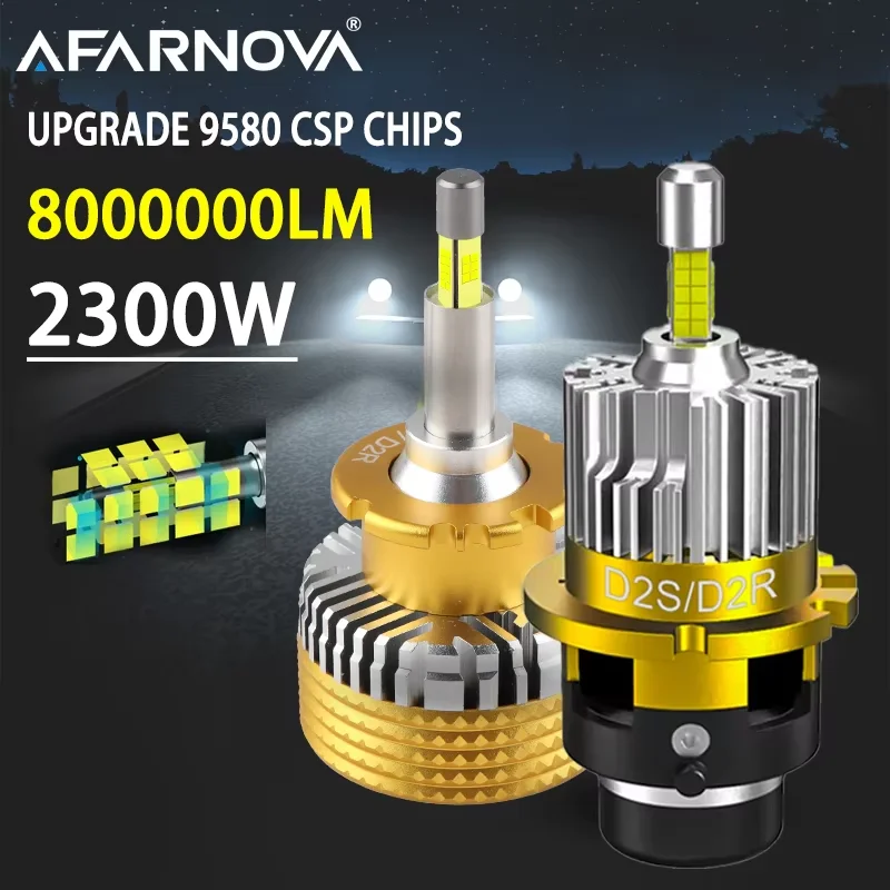 

Mini D2S D4S D1S D3S LED Headlight Bulb Canbus Wireless D1R D2R D3R D4R Car Lights 360° 1:1 Turbo Led Auto Light Plug and play