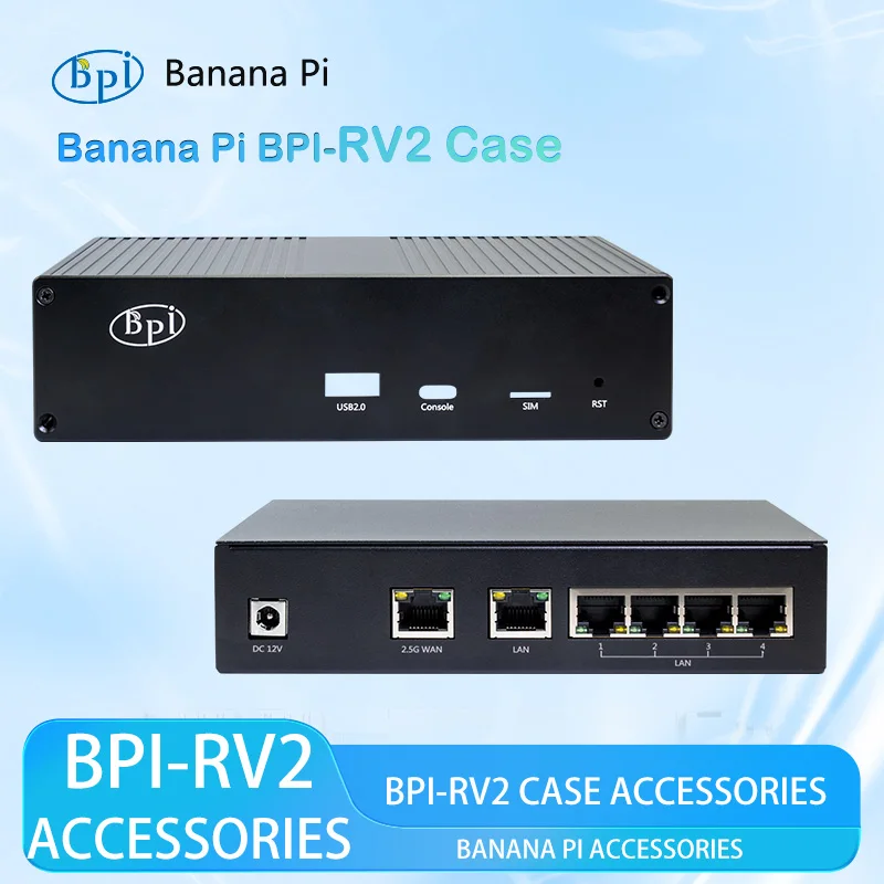 Banana Pi BPI RV2 Case Aluminum Metal Enclosure Allwinner D1 Nezha