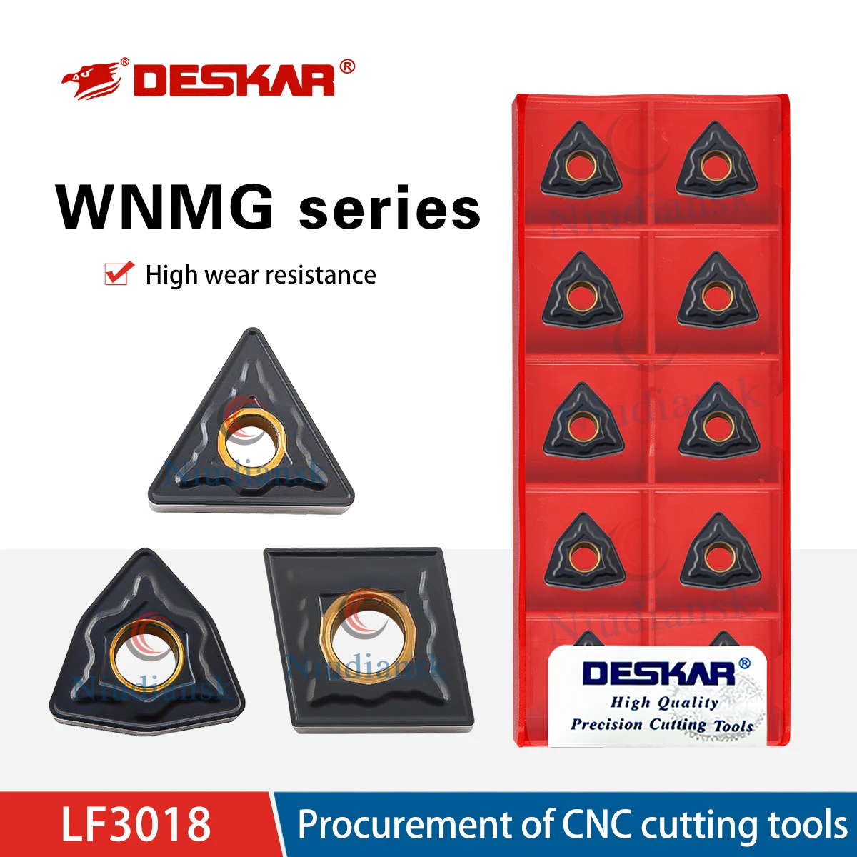 

TNMG160404-DK LF3018 WNMG080408-DK LF3018 CNMG120412-DK LF3018 CNC Outer Round Cutting Inserts Turning Tools Processing Cast Iro