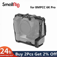 SmallRig Battery Grip Compatible Cage Only for BMPCC 6K Pro / 6K G2, with Built-in NATO Rail / Locating Holes for ARRI Cold Shoe