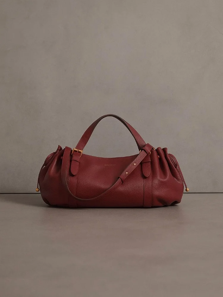 2025 جديد سعة كبيرة جلد ناعم مطوي حقيبة يد نسائية ريترو التنقل حمل حقيبة الملمس الكتف حقيبة كروسبودي