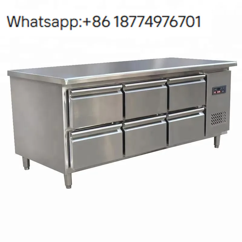 

Competitive Price for Hotel and Restaurant Commercial Kitchen Refrigerator Worktop Stainless Steel Undercounter Freezer