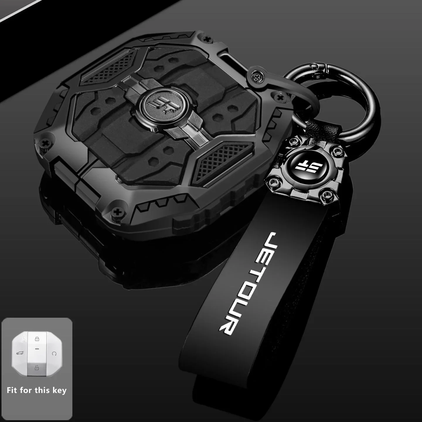 For Jetour Traveller T1 2025+ Freedom T2 Freer Zinc Alloy Key Case Remote Cover Bag Shell Keychain Holder Fob Car Accessories