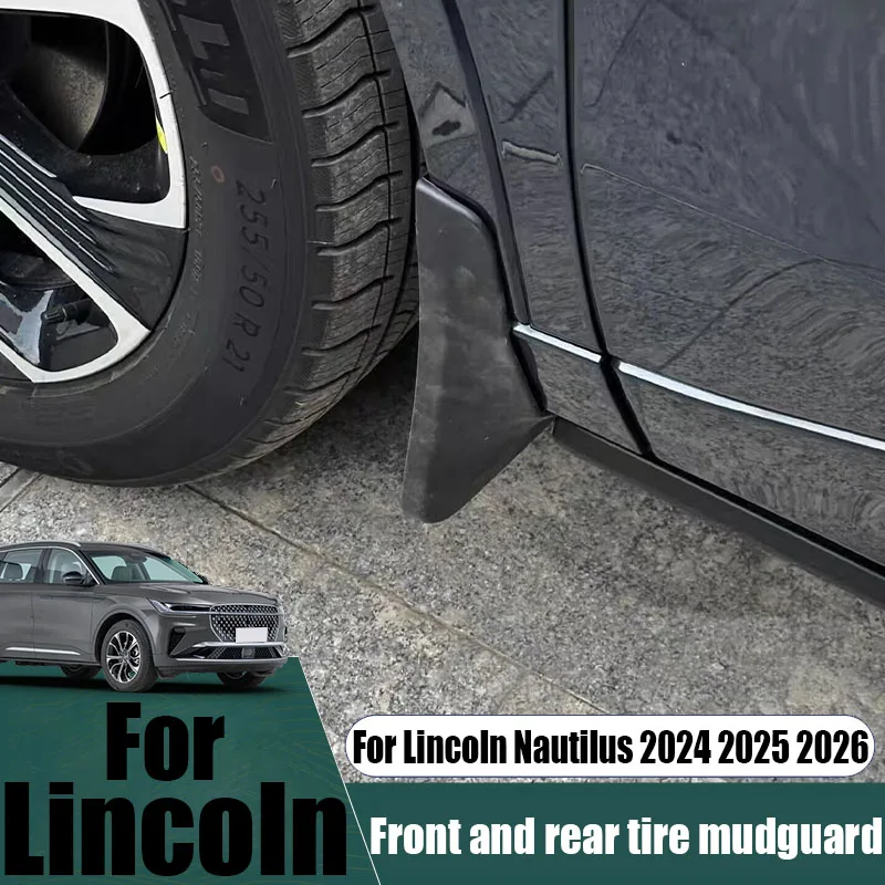 Modified front and rear wheel mudguards car exterior decoration products protective parts For Lincoln Nautilus 2024 2025 2026