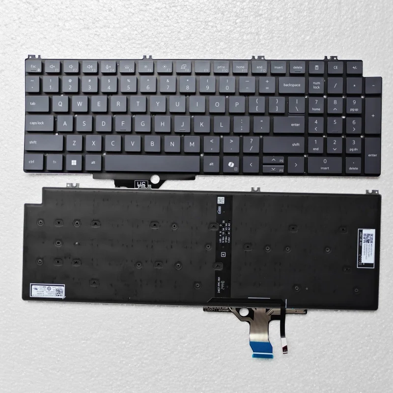 LL+ New for Dell Pro 16 Plus PB16250 PB16255 P135F 2024 Laptop keyboard US Backlit