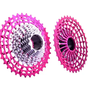 كاسيت دراجات خفيف الوزن GOLDIX-Road ، إطار عجلة حرة مجوف HG ، عجلة سلسلة دراجات ، وردي ، CNC ، 28-36T ، 11V ، 12V ، K7 أعلى 12 مبيعات K7 الشريط العذراء - No4