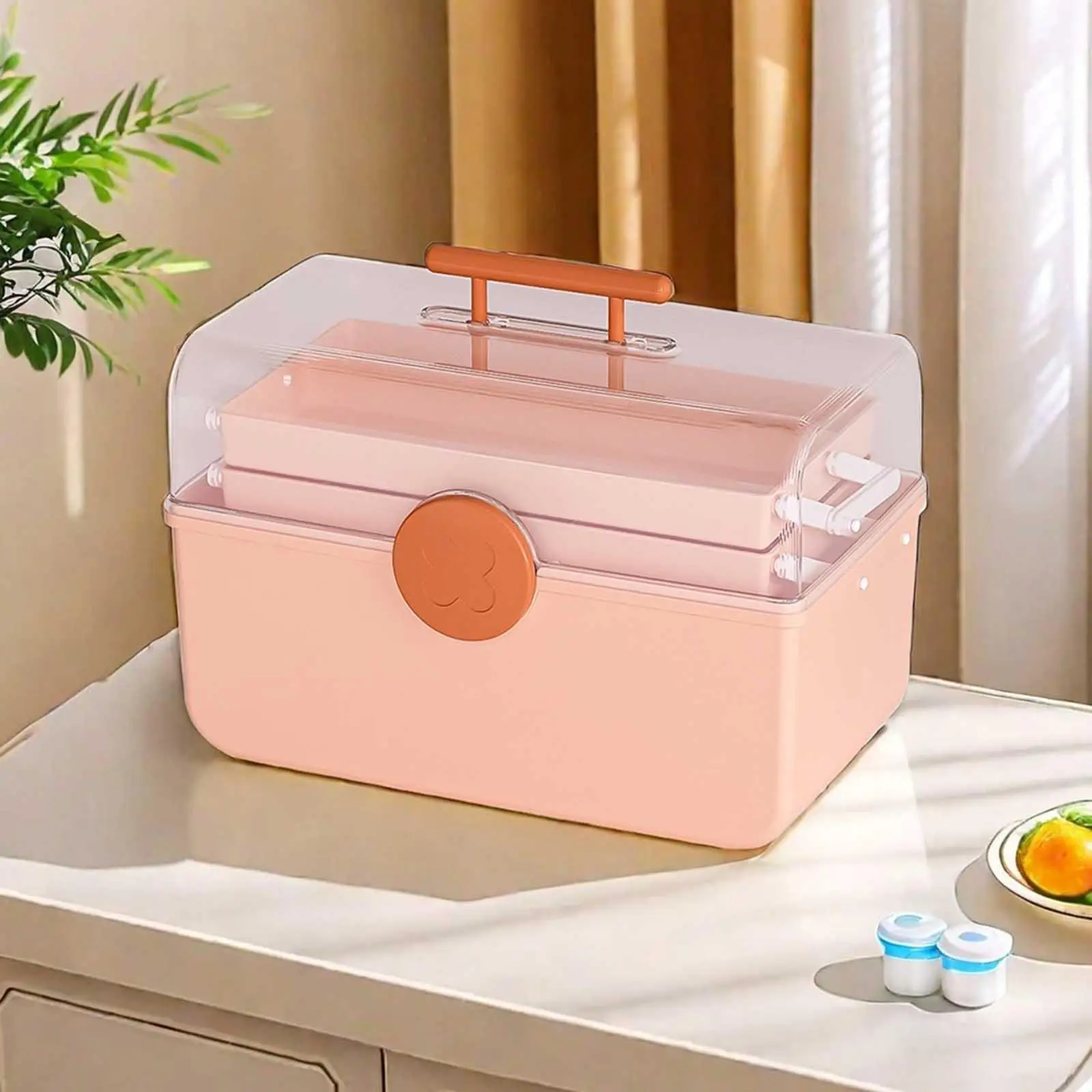 First Aid Case Box Emergency Container 3 Layer Multifunctional Household Storage Box Storage Case for Closet Travel Dorm