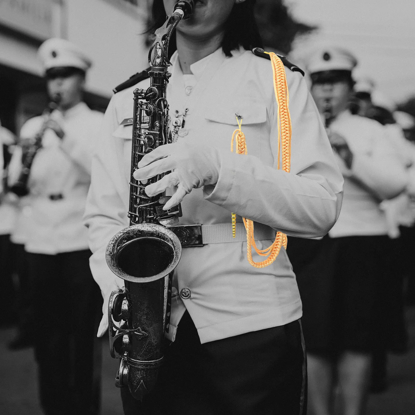 

Gold Aiguillette Epaulets Braided Cord Formal Dress Uniform Accessories Shoulder Epaulets Yellow Plastic Pendant
