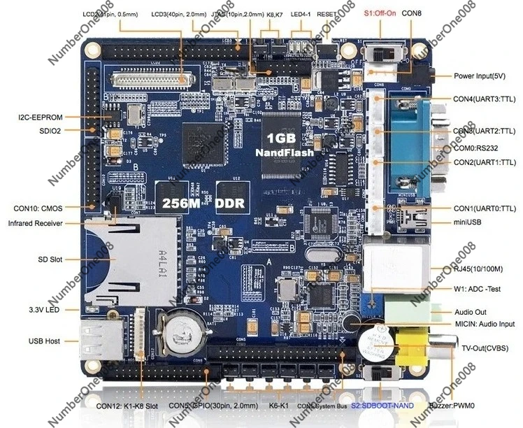 S3C6410 Embedded Linux Development Board Learning Kit ARM11 Core Board for Electronics Education
