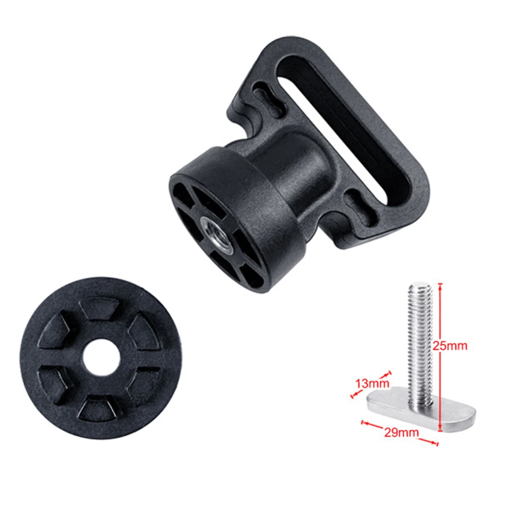 nylon rope hitch and slide track ring for kayak fishing boats and canoes designed for use with flat webbing and elastic view 3