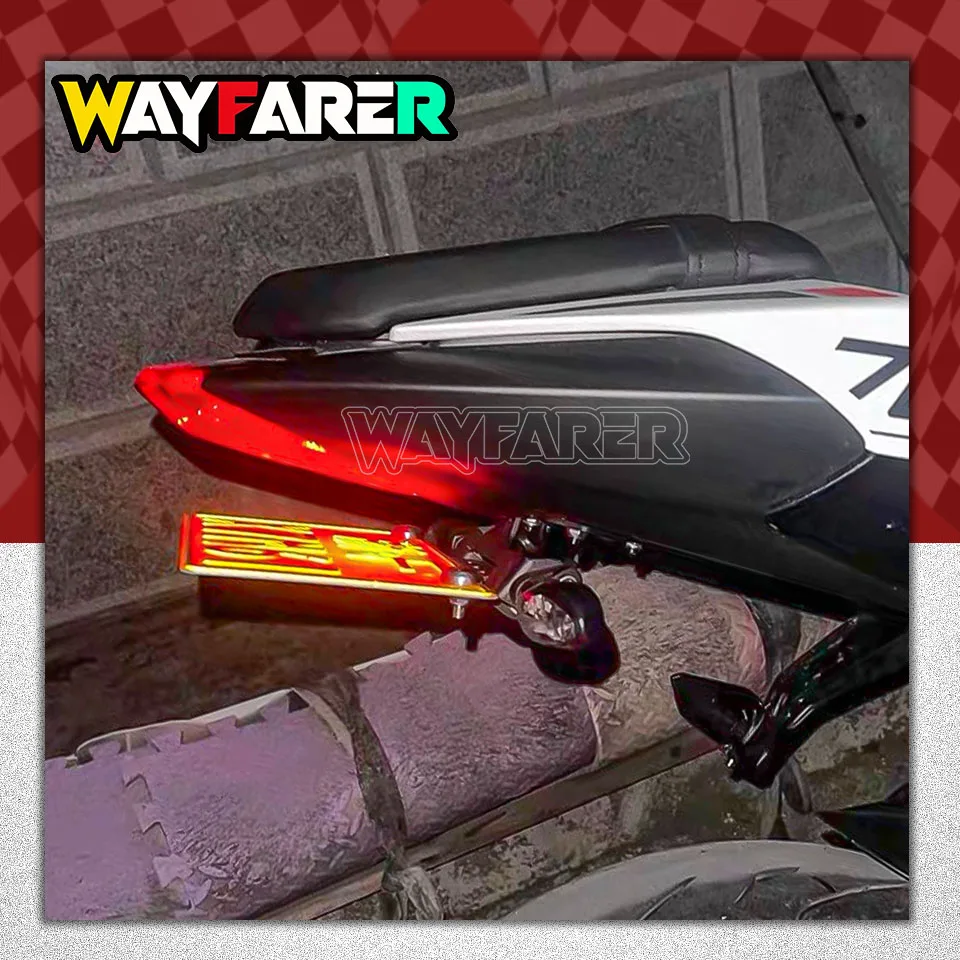Motorcycle Rear Short Tail Stock Tidy License Plate Holder For Street Triple 765RS 765R 765 R RS 2020-2026 Tailstock Bracket Kit 4