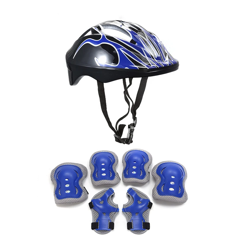 

Kid Bicycle Protection Set Helmet knee pads boy girl baby child 3 4 5 6 7 year Skating, cycling, balance bike equipment