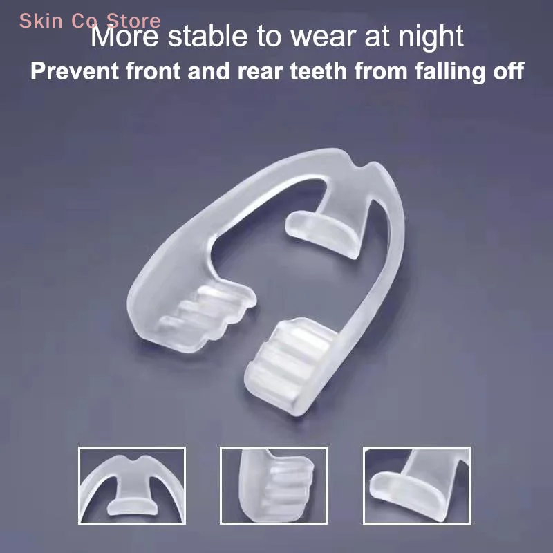 [CO]1/2/5Pc Bruxism Mouth Guard Sleep Mouthguard Splint Clenching Dental Braces Alignment Trainer Sleep Aid Teeth Protector Tool