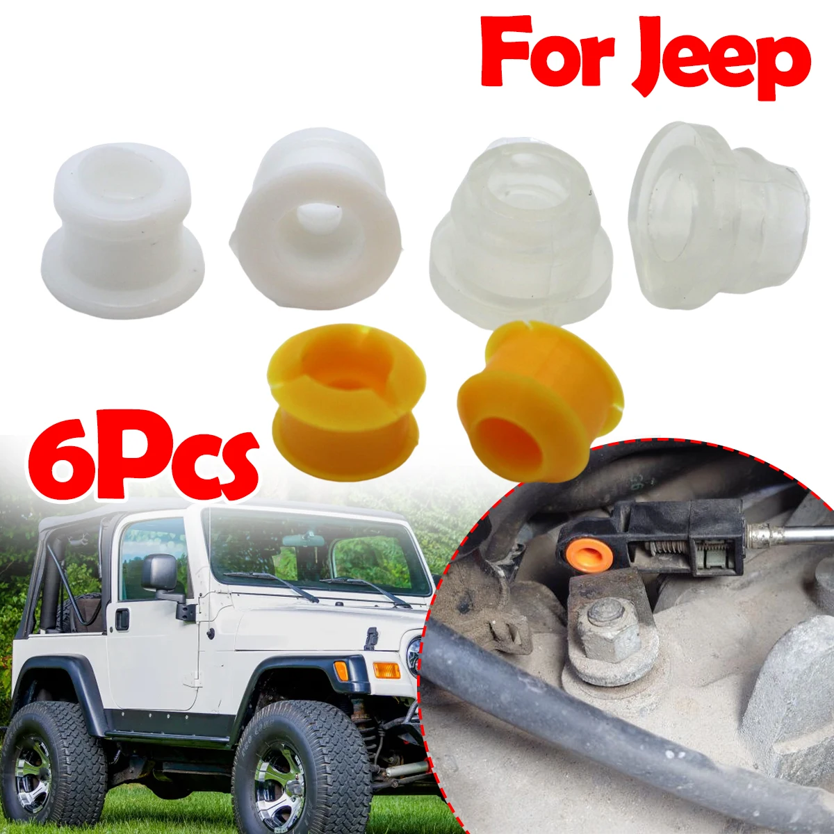 For Jeep Compass Grand Cherokee Patriot Wrangler Gear Shifter Lever Control Cable Bushing Auto Trans Pivot Grommet Replacement