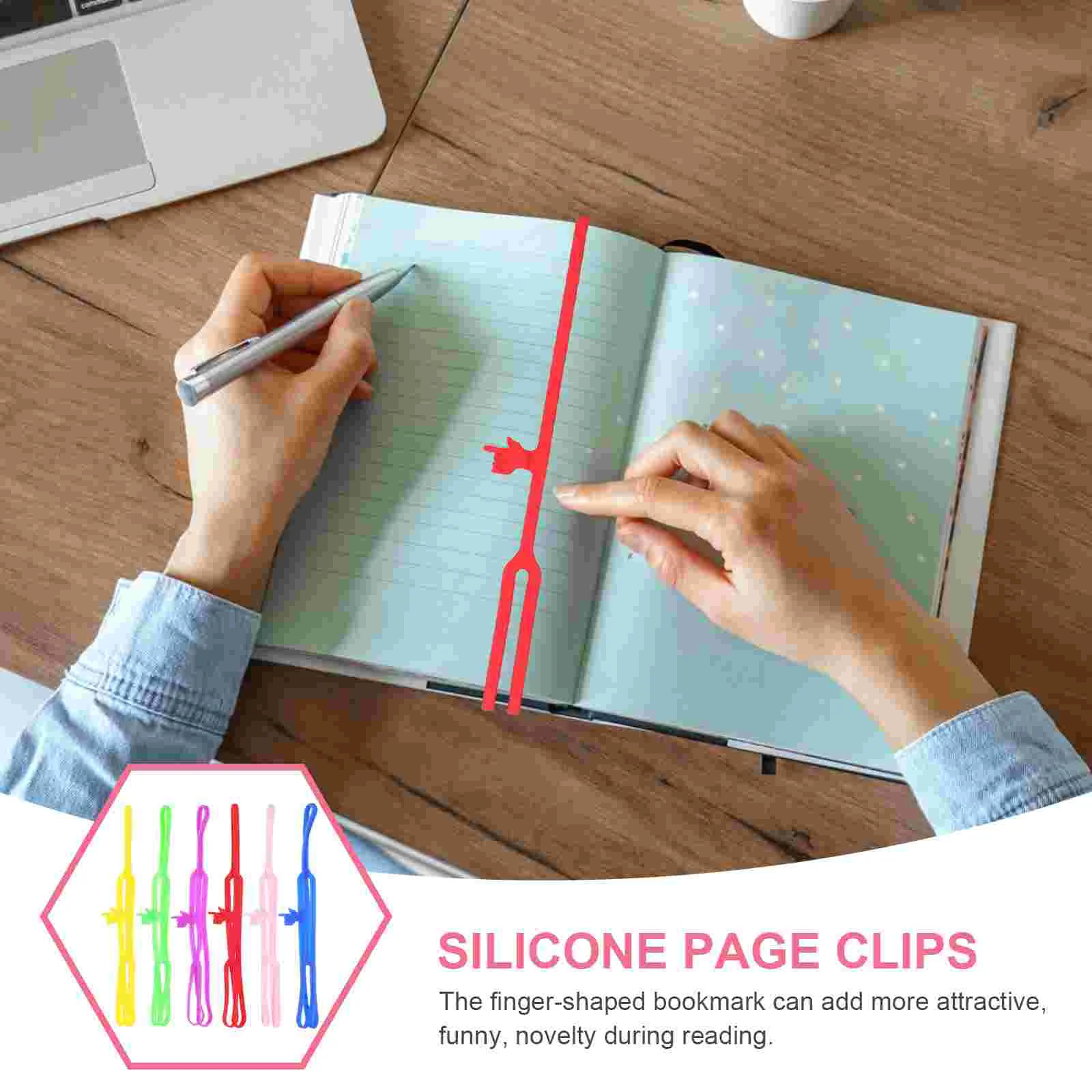 Mark Silicone Book Holder Bookmark Household Bookmarks Page Colorful Silica Gel Adorable