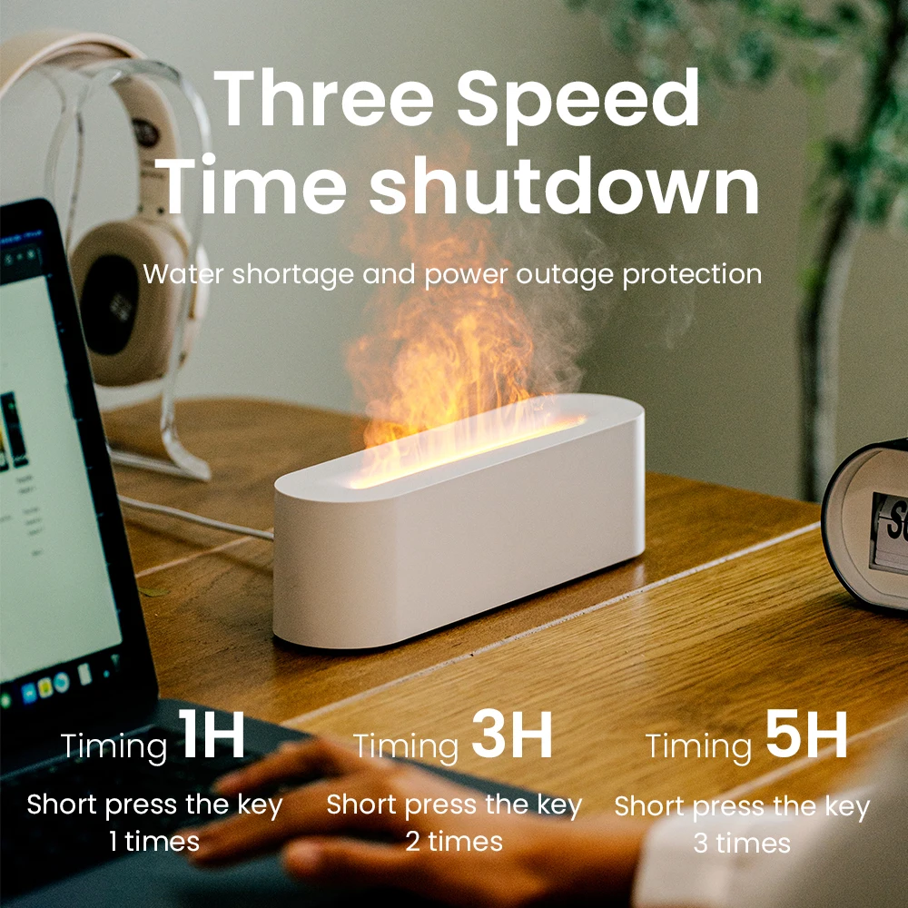2025 Creative Flame Humidifier, Aroma Humidifier, USB Colorful Flame, Home and Office Aroma Diffuser, Ultrasonic