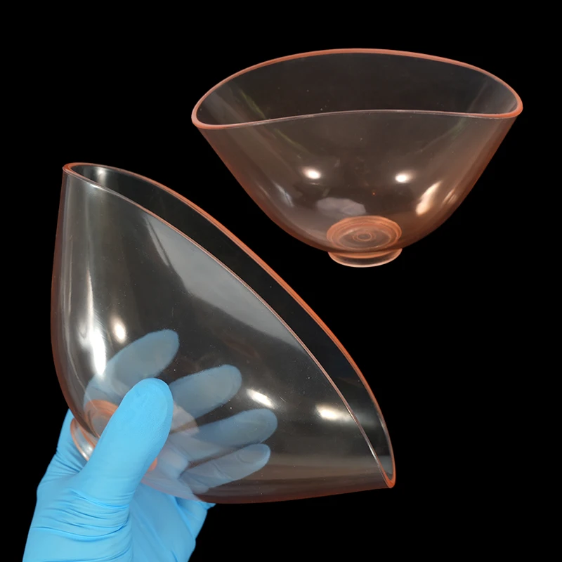 1 Stück orangefarbene transparente Mischschüssel, zahnärztliche Mischwerkzeuge in verschiedenen Größen, orale Mischschüssel aus Kunststoff, zahnärztliche Verbrauchsmaterialien