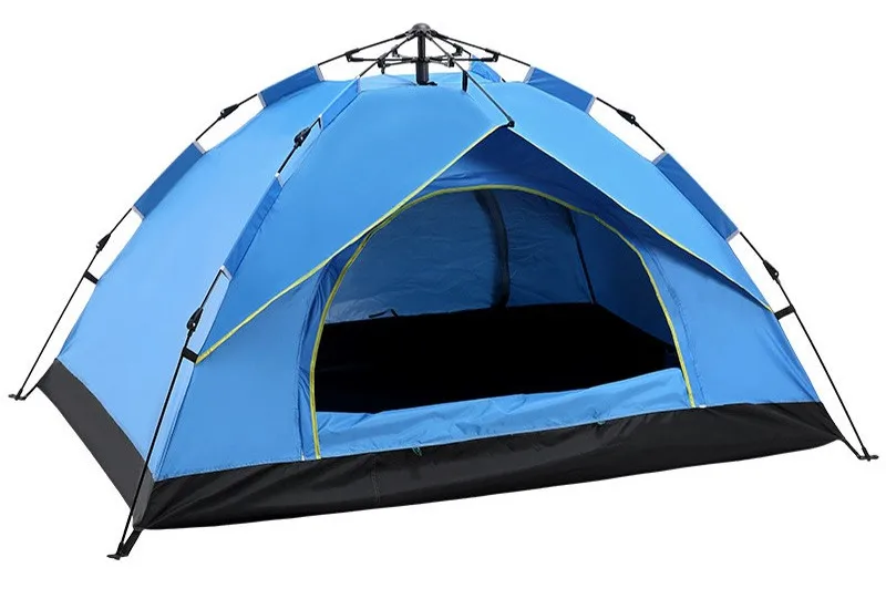 Outdoor open-air automatic waterproof and windproof 3-4 people portable tent