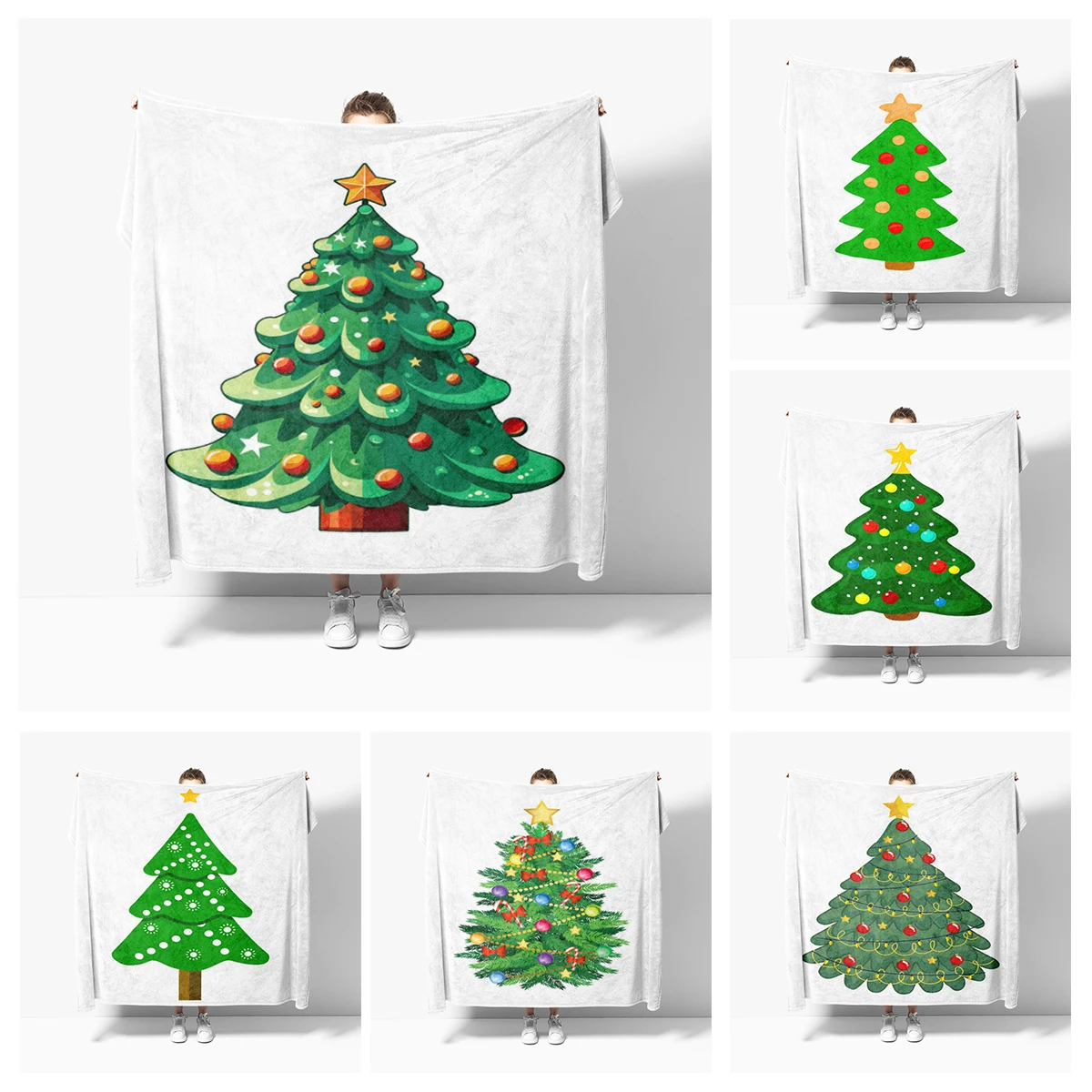 

Home decoration plush Throw Sofa blanket Bedspread bed fluffy soft blankets decor Plaid Modern morandi winter Merry Christmas