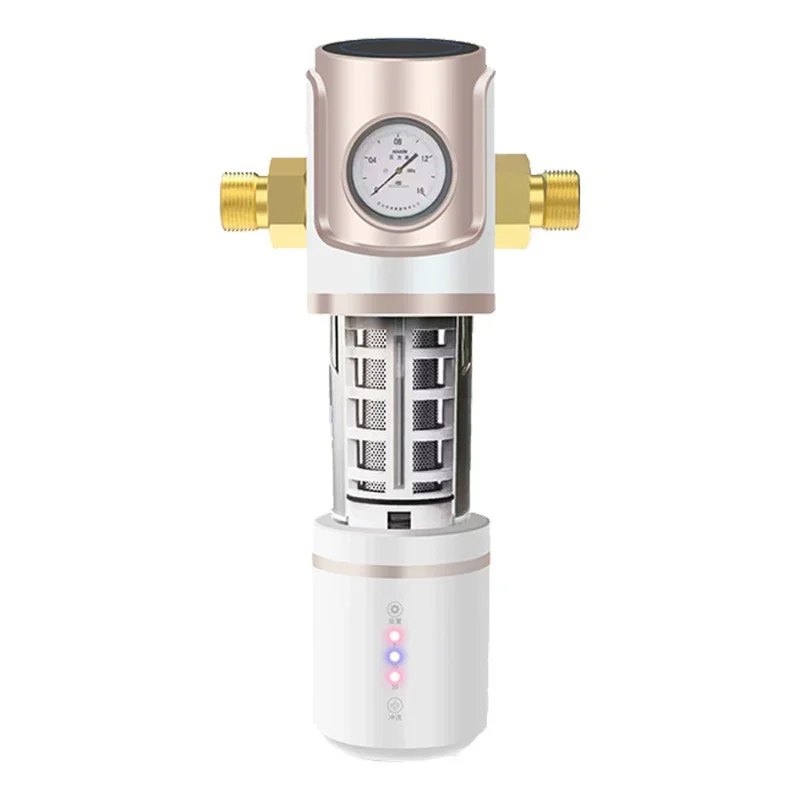 House Automatic Backwash Pre-filtration 1/2,3/4 inch Stainless Steel Mesh Water Purifier Tap Water Filter With Timing Function