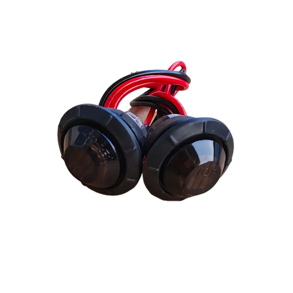10Pcs Small Round Smoked Truck Clearance Lights 12V Trailer Side Marker RV Van Pickup Truck Red White Amber Signal Lights