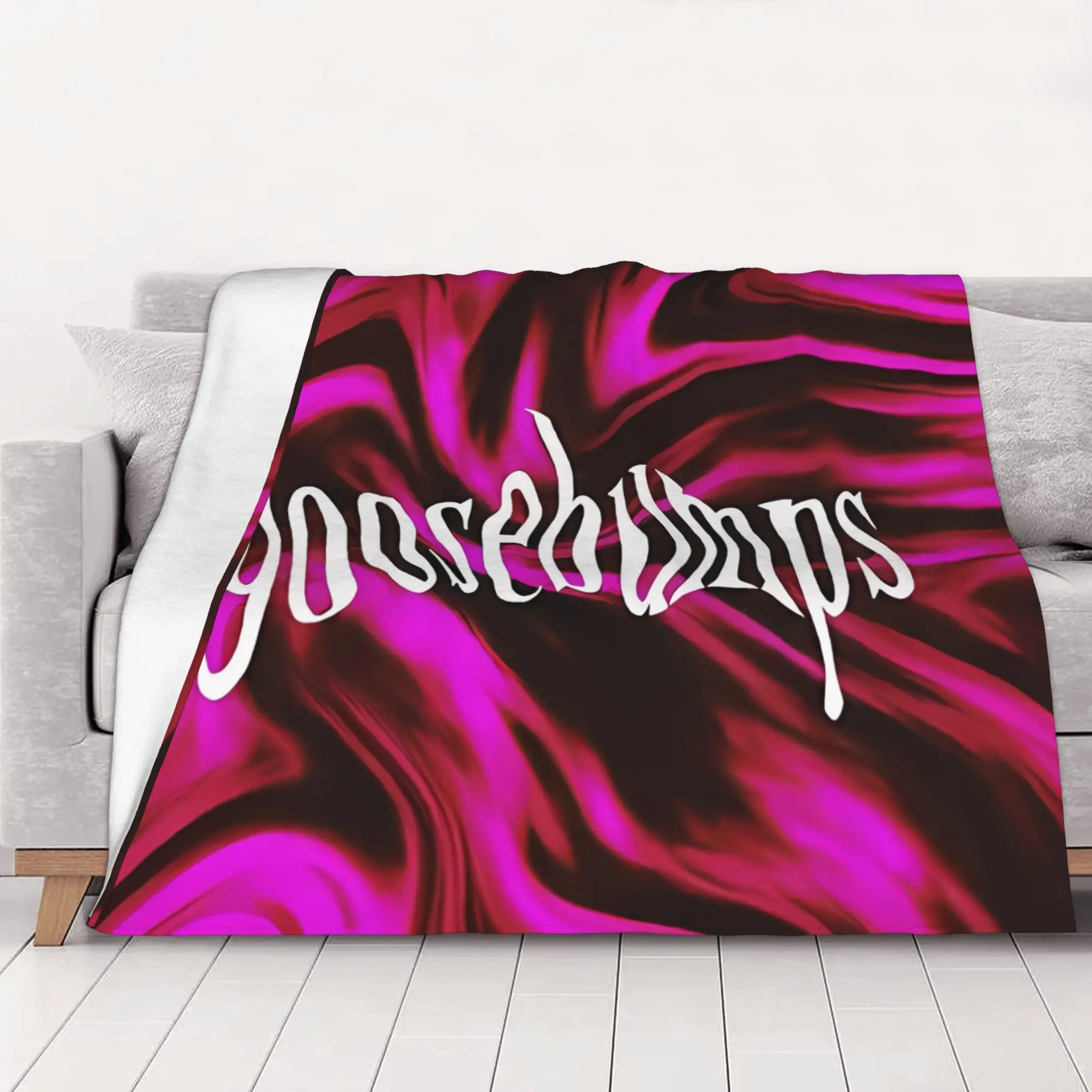 1PC home Cutecore Psychadelic Goosebumps Goosebumps Blanket Super Cosy Plush Home Living Room Sofa halloween