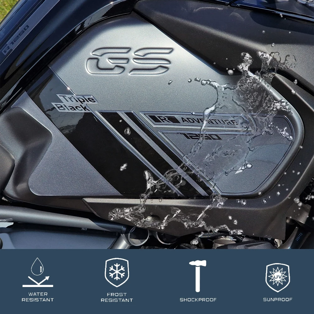 For GS1250 1250 GS Adventure 2023 Limited Edition 3D Epoxy Resin Motorcycle Tank Pad Protection Sticker New Decorative Decal