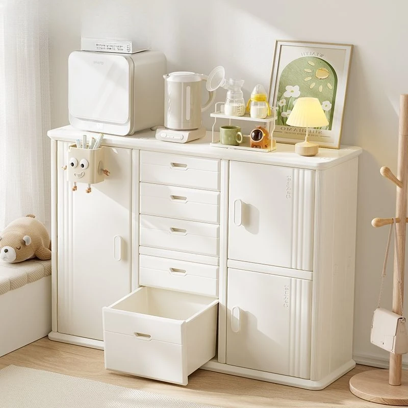 @Children's toy storage cabinet, baby storage, baby classification storage cabinet, feeding table, wardrobe integrated
