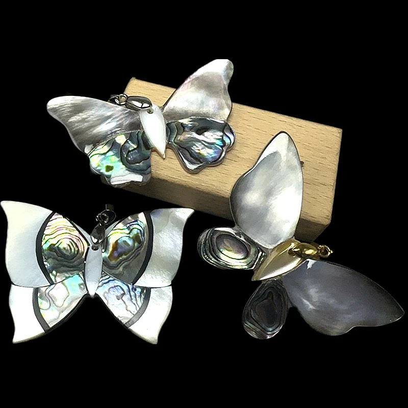 Natürliche Mutter der Perle Shell Splitzen Abalone Shell Handgefertigter Anhänger DIY Schmuck Herstellung Frauen exquisite Halskette Zubehör – Detail 12