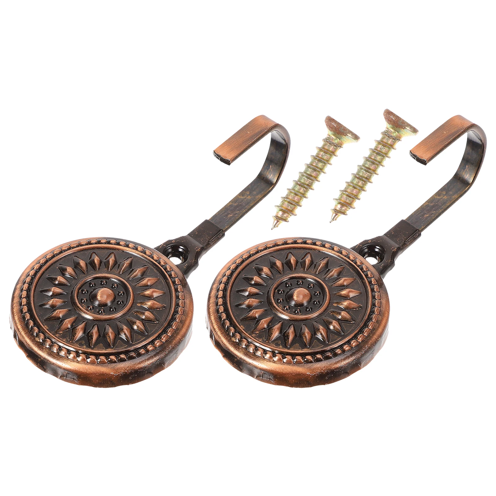 

2Pcs Curtain Zinc Alloy Curtain Pothook Wall Hooks for Hanger Holder Home Long Lasting Bathroom Accessories