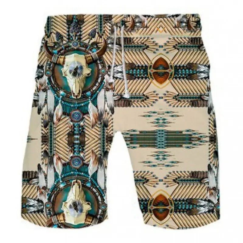 Fashion Printed Casual Men Shorts Loose Fit Daily Wear Outdoor Travel Walking All Match Trendy Male Short Pants