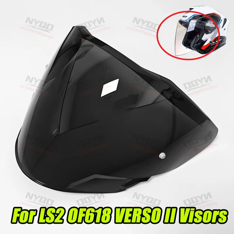 

Motorcycle Helmet Lens for LS2 OF618 VERSO II Visors Replacement Helmet Accessories Multicolored