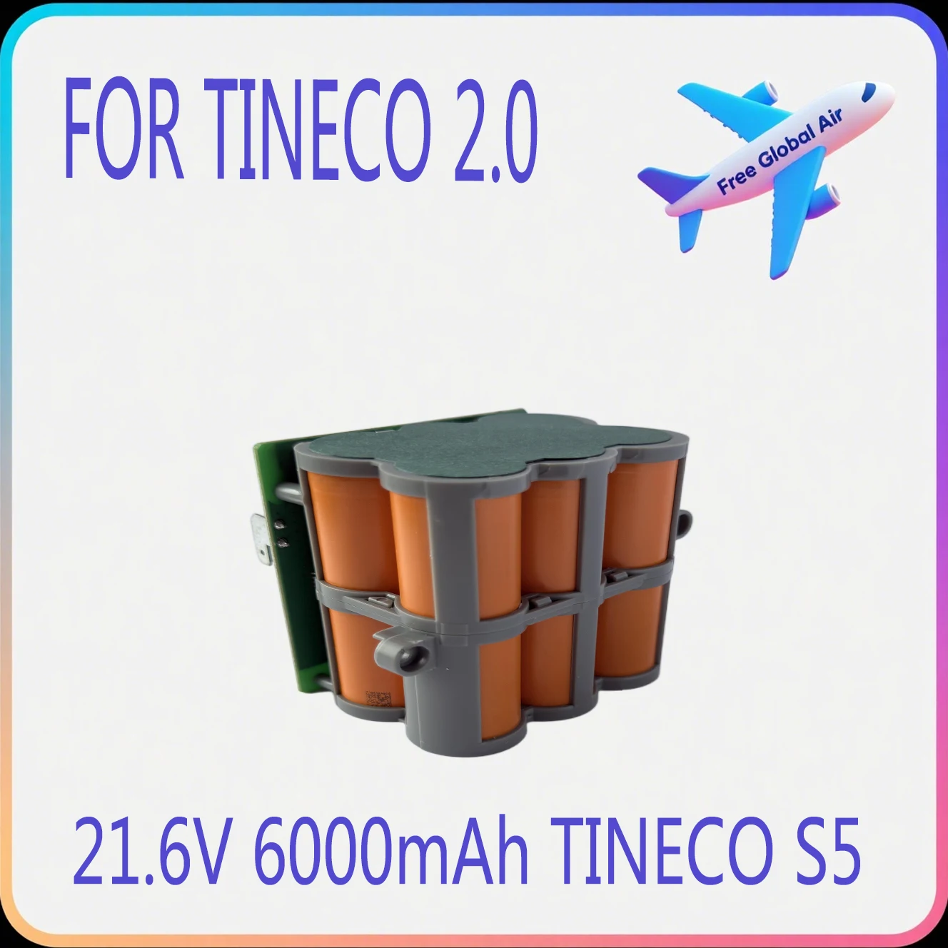 

Для Tineco 21,6 В, 6000 мАч, сменный аккумулятор FLOOR ONE 2,0 S5 PRO 2 S5 Smart S5, аксессуары для парового скруббера, запчасти