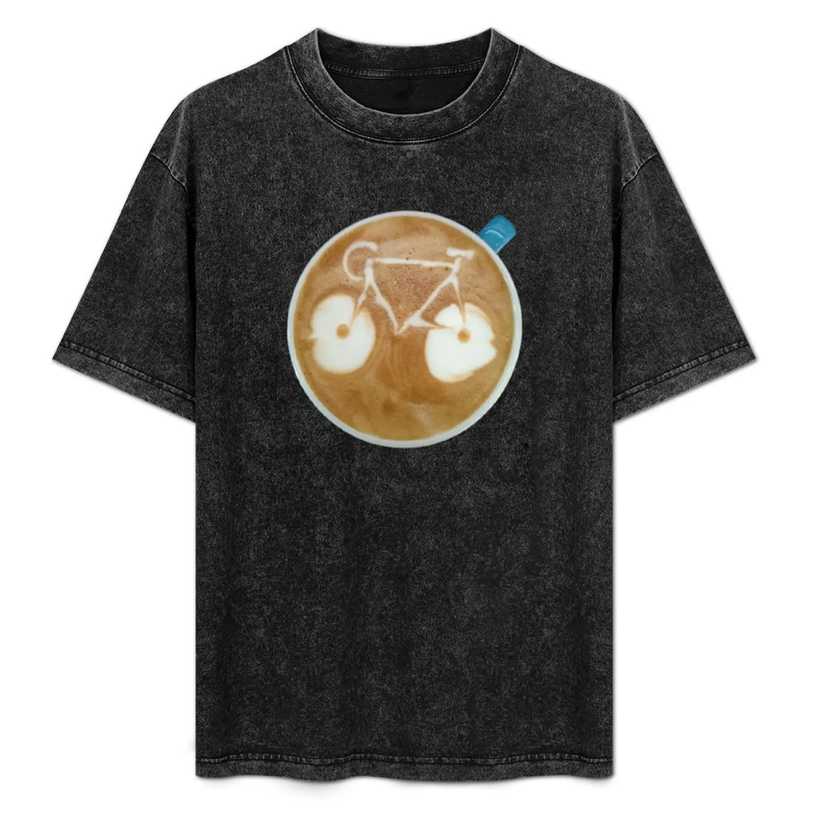 

Cycling Latte Art T-Shirt anime stuff blue lock shirts graphic graphics Men's t-shirt