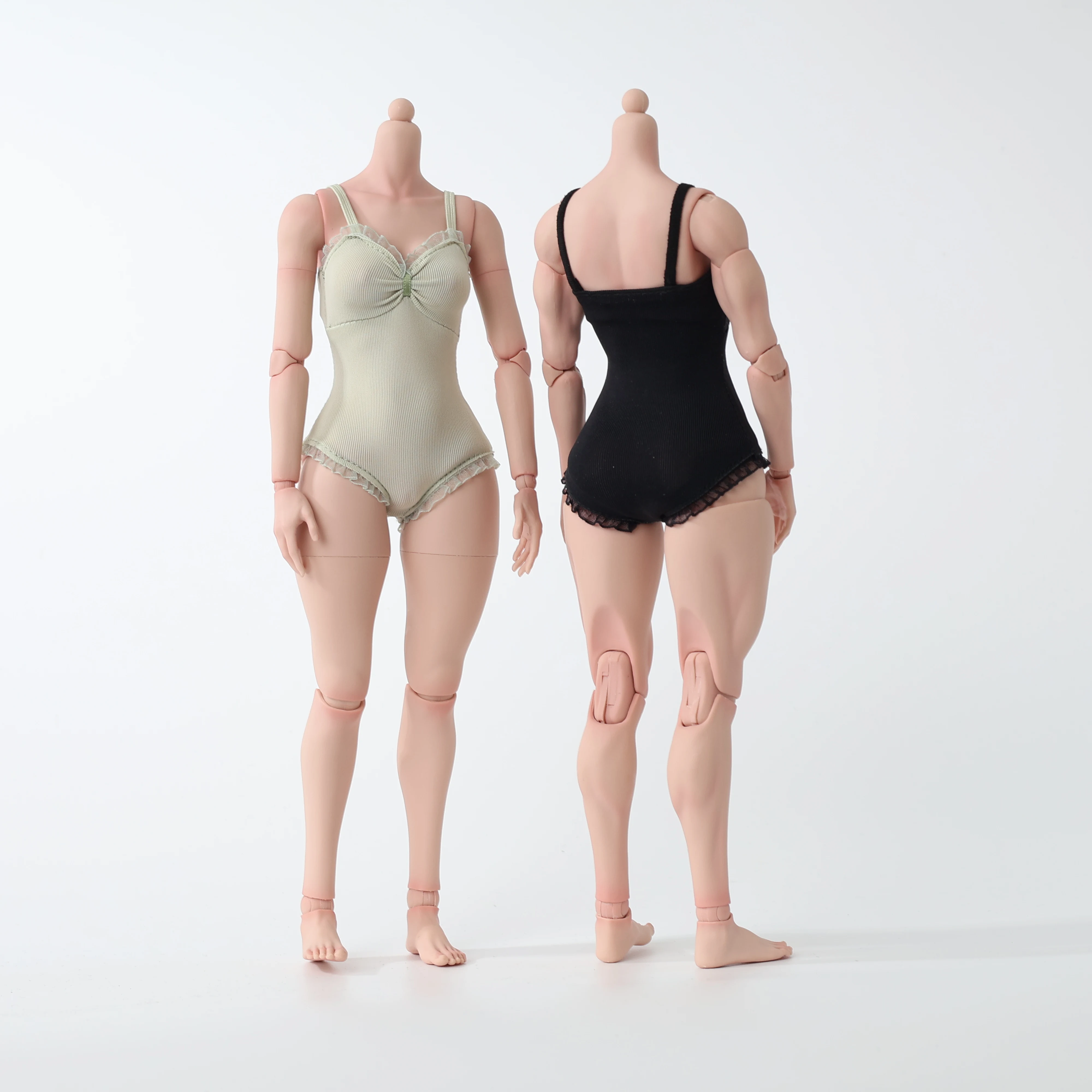 1/6 Scale Female Ballet Leotard With Lace Edge, Slim Mannequin Cut Bodysuit Outfit For 12 Inch Female Action Figure Doll Clothes