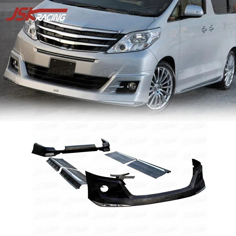 

PP Body Kits For Alphard 2011-2014 Car Bumper Lip Side Skirt Modified Upgraded M L Style