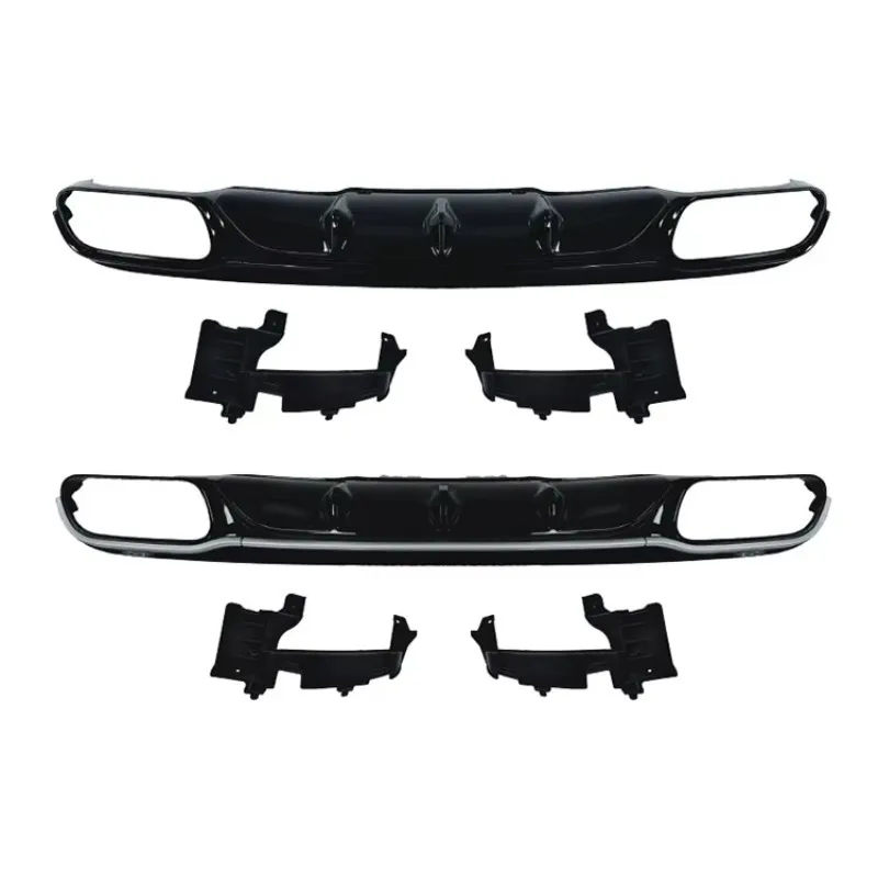 Auto Exterior Body Kits Rear Bumper Rear Diffuser E Class W213 Upgrade Style Aero Replacement Parts 2016-2023 view 2