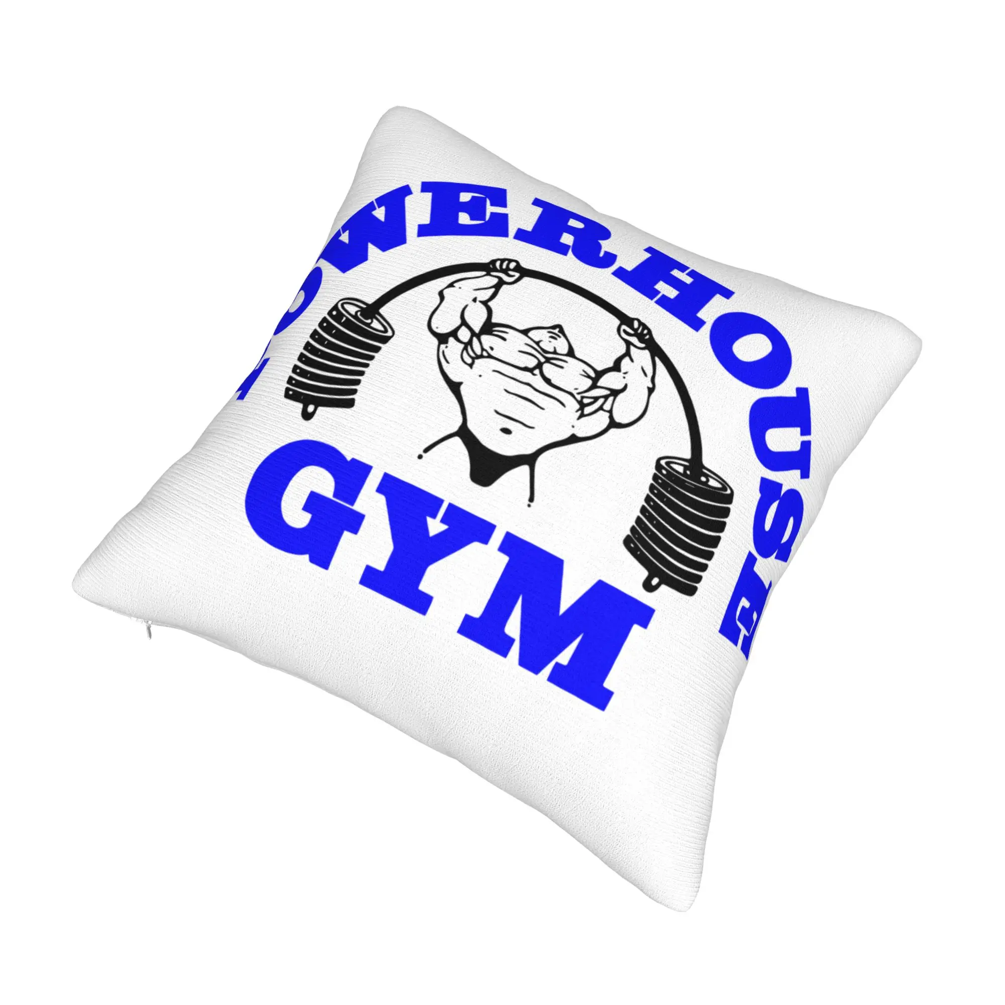 Powerhouse Gym Modern Pillow Cover Living Room Decoration Bodybuilding Fitness Cushions for Sofa