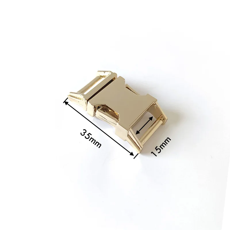 50Pcs/Lot Wholesale Price Plated Metal Buckle Zinc Alloy Inner 15mm Strong Hardware For Bag Dog Collar Clasps Hook Accessory